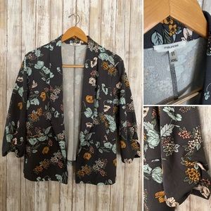 Maurices XXL 3/4 Sleeve Open Floral Blazer